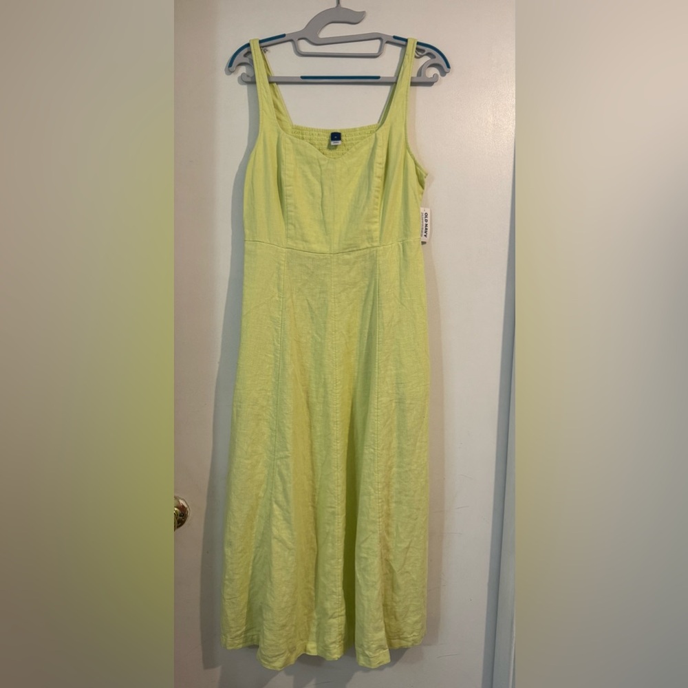 Old Navy Lime Green Midi Dress